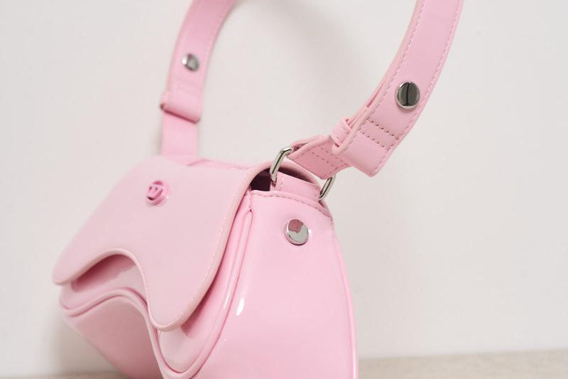 Borsa donna a spalla Play Crossbody rosa lucida X10221 P6255T4192 DIESEL 
