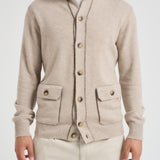 Cardigan uomo sabbia 2100 5602937 KANGRA 