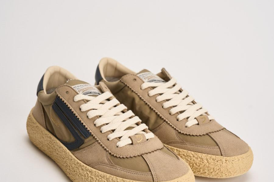 Sneakers uomo Vintage Whale in pelle verde VINTAGE GOLDENVERDE PURAAI 