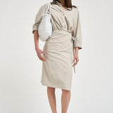 Abito donna chemisier ghiaccio 106654A18E ARIANEI18 PINKO 
