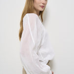 Camicia donna bianca Bohemian 13534 BIANCO0002 FORTE FORTE 