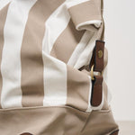 Borsa uomo a righe beige TRAVELBAG STRIPESPOPV1110EMB MC2 SAINT BARTH 