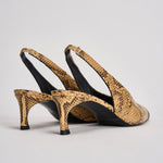 Slingback donna in pelle pitonata 1159843091 JOJOBA3091 ROTATE 