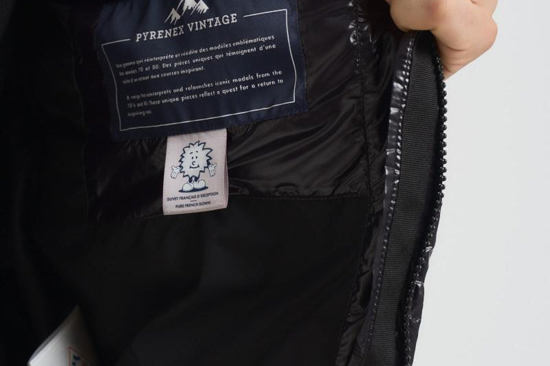 Piumino uomo in nylon lucido nero HUY015 0009 PYRENEX 