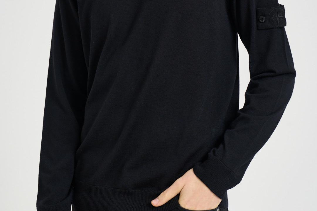 Maglia uomo girocollo nera 5100074 S00FCV0029 STONE ISLAND 