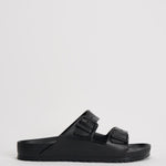 Sandalo uomo Arizona gomma nero 129421 BLACK BIRKENSTOCK 