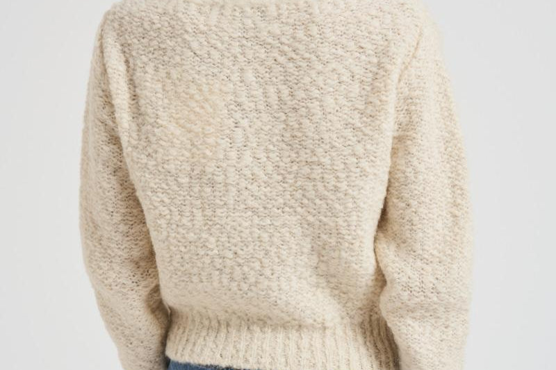Maglia donna Romane con trecce panna PU0694FA C3L07I23EC ISABEL MARANT 