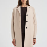 Cappotto donna monopetto panna AE1215 MLK120 HARRIS WHARF LONDON 