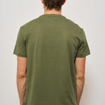 T-shirt uomo girocollo verde militare 710671438 389 RALPH LAUREN 