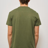 T-shirt uomo girocollo verde militare 710671438 389 RALPH LAUREN 