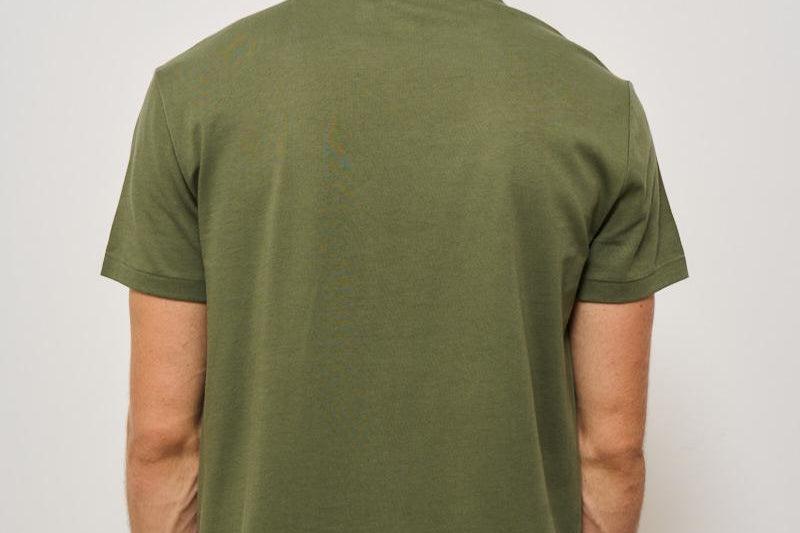 T-shirt uomo girocollo verde militare 710671438 389 RALPH LAUREN 