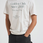 T-shirt uomo girocollo bianca GMP01220 P00225411616 GOLDEN GOOSE 