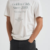 T-shirt uomo girocollo bianca GMP01220 P00225411616 GOLDEN GOOSE 
