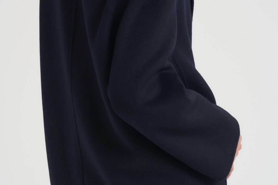 Cappotto donna doppiopetto blu notte JULIE NAVY BLUE ACCADEMIE TESSILI 