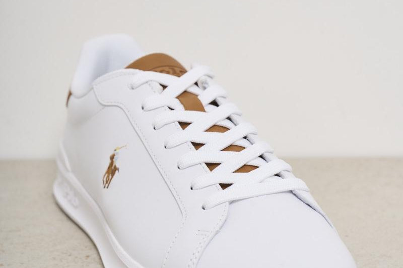 Sneakers uomo bianche e cammello 809877598 001 RALPH LAUREN 