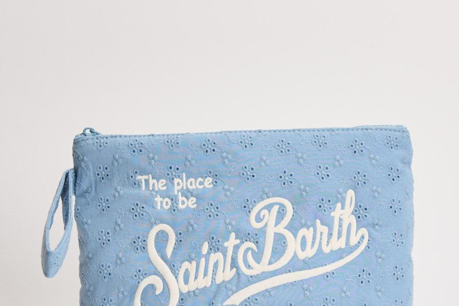Pochette donna Aline sangallo celeste ALINESANGALLOL 00549L MC2 SAINT BARTH 