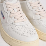 Sneakers donna medalist low in pelle bianca AULW LL15 AUTRY 
