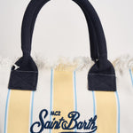 Borsa donna Vanity a righe gialla e bianca VANITY 02600L MC2 SAINT BARTH 