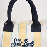 Borsa donna Vanity a righe gialla e bianca VANITY 02600L MC2 SAINT BARTH 