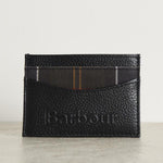 Portacarte uomo nero dettaglio tartan MLG0060 BK11 BARBOUR 