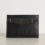 Portacarte uomo nero dettaglio tartan MLG0060 BK11 BARBOUR 