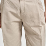 Pantalone uomo con pinces beige MANHA 300512523 BRIGLIA 