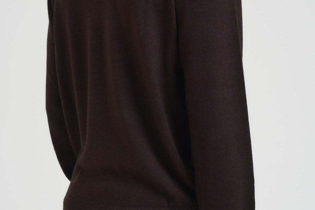 Maglia uomo collo alto marrone DV1ML WM12RV190 FILIPPO DE LAURENTIS 