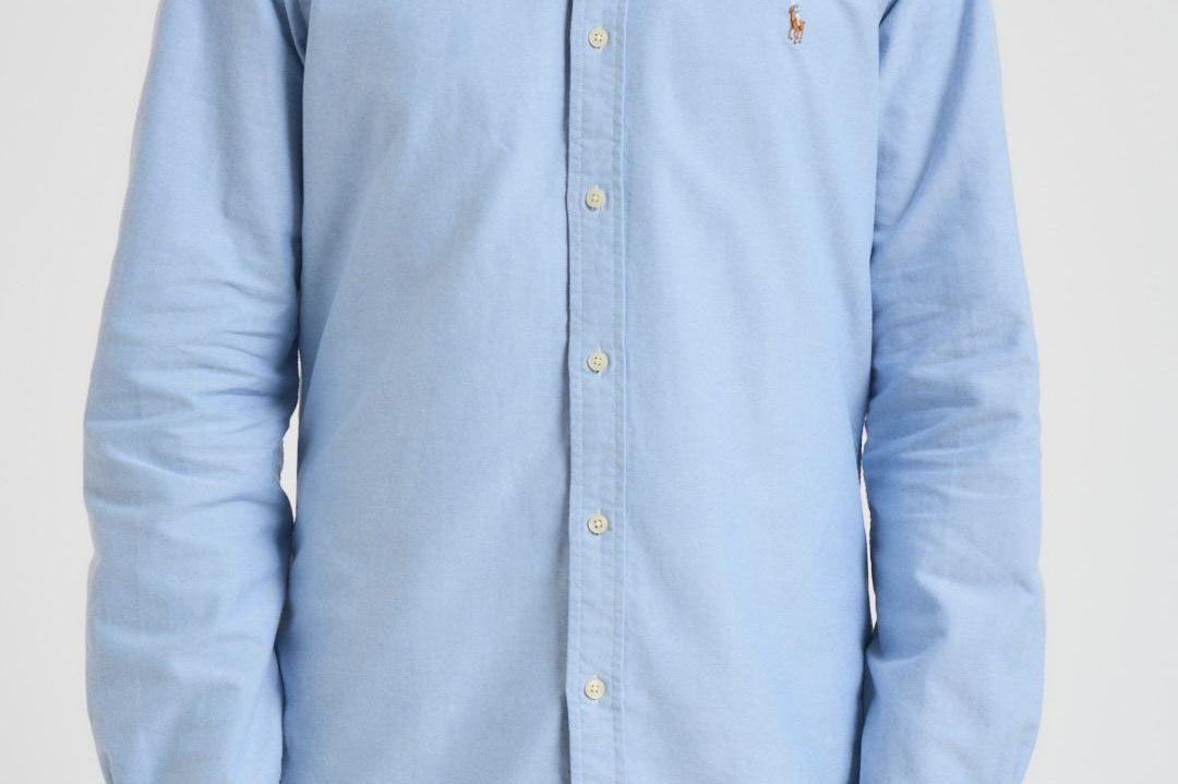 Camicia uomo Oxford celeste 710549084 007 RALPH LAUREN 