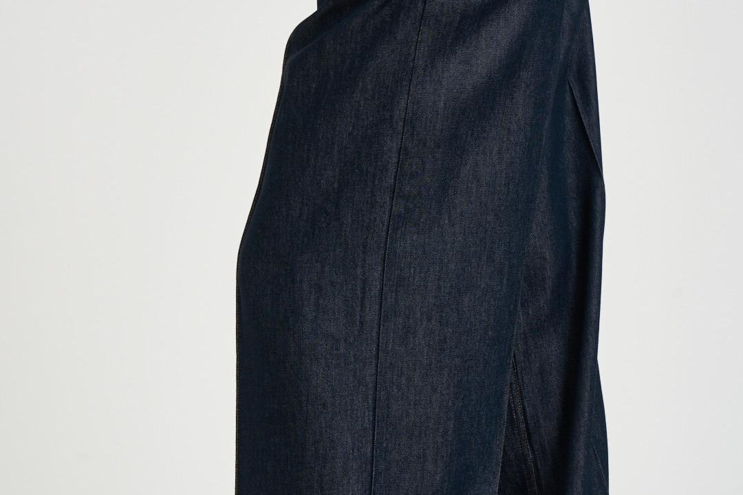 Pantalone donna a palazzo in denim scuro REMY DEN0626S IRO 