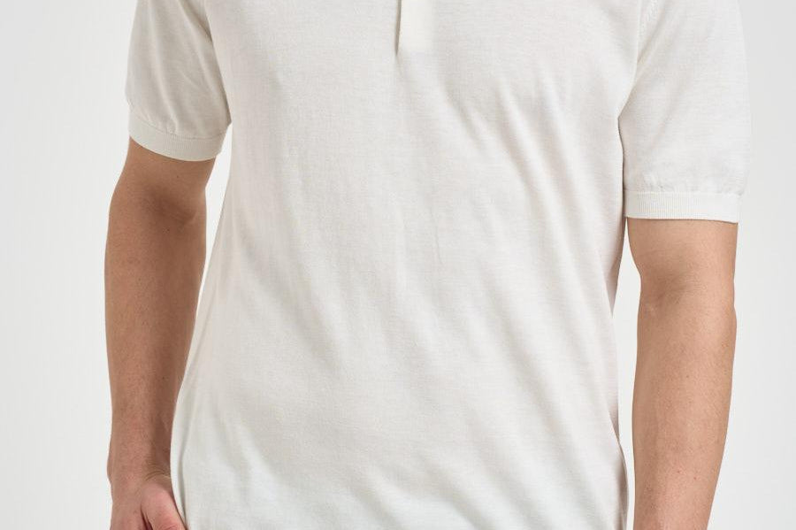 Polo uomo in maglia panna 300426 25 KANGRA 