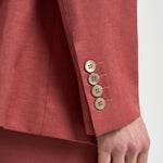 Blazer donna doppiopetto rosso mattone A01214D 01926124 PESERICO 