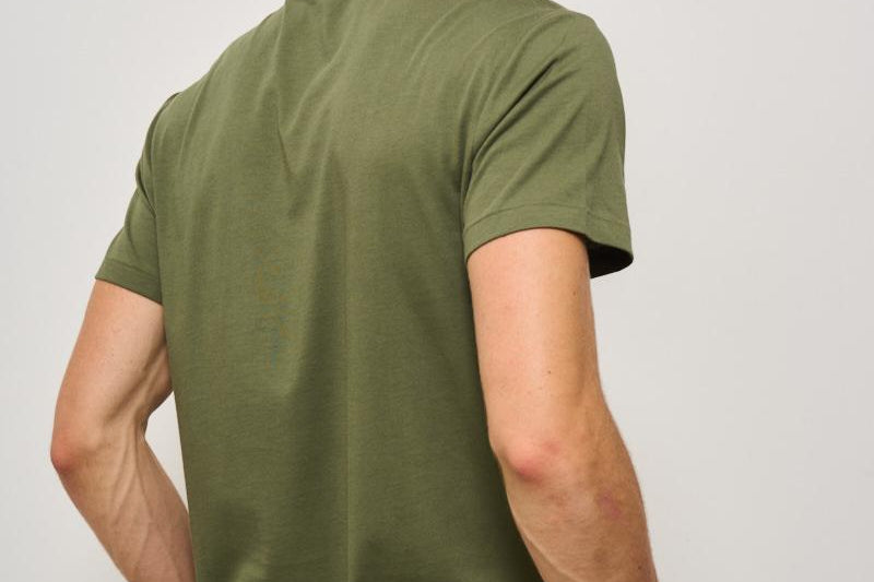 T-shirt uomo girocollo verde militare 710671438 389 RALPH LAUREN 