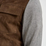 Giubbotto uomo in suede e tessuto MORRIS SUEDE626 THE JACK LEATHERS 