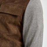 Giubbotto uomo in suede e tessuto MORRIS SUEDE626 THE JACK LEATHERS 