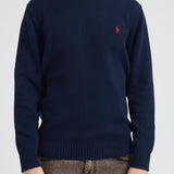 Maglia uomo in cotone blu 710810846 001 RALPH LAUREN 