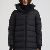 Piumino donna in nylon midi nero PI0660D 9389 HERNO 