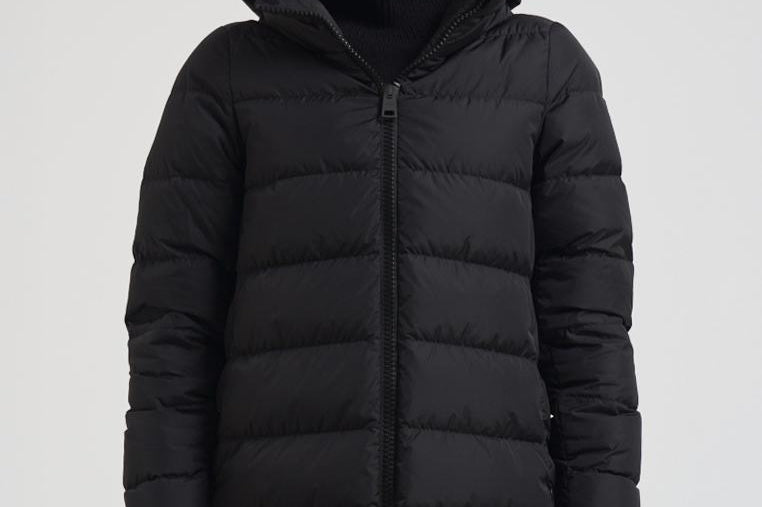 Piumino donna in nylon midi nero PI0660D 9389 HERNO 