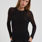 Top a coste in lurex KERRIA FULLBLACK IRO 