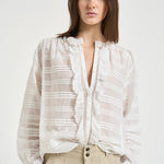 Camicia donna in pizzo bianca HT0817FA D1J05E20WH MARANT ETOILE 