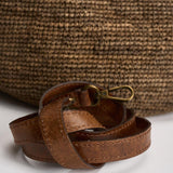 Borsa donna Mirozy in rafia marrone MIROZY DARKTEA IBELIV 