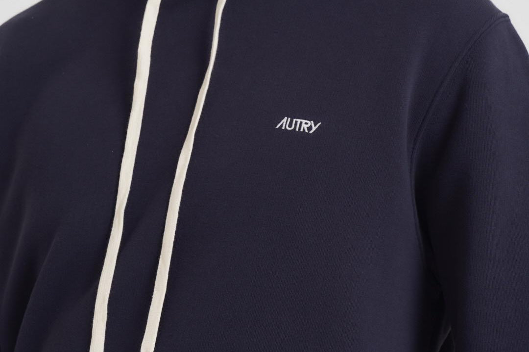 Felpa uomo con cappuccio blu HOPM A2JB AUTRY 