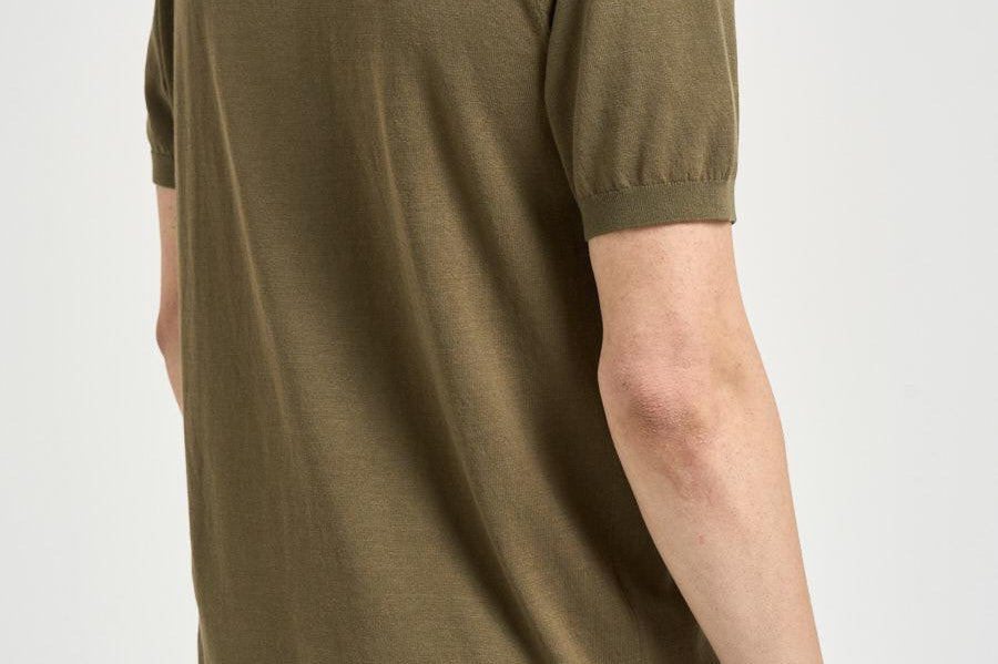 Polo uomo in maglia verde SLOANCOTTON 52 MC2 SAINT BARTH 