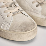Sneakers uomo Super-star bianca e verde GMF00101 F00811310502 GOLDEN GOOSE 