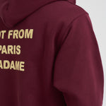 Felpa uomo con cappuccio bordeaux HO162 CO127WINE DROLE DE MONSIEUR 