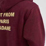 Felpa uomo con cappuccio bordeaux HO162 CO127WINE DROLE DE MONSIEUR 