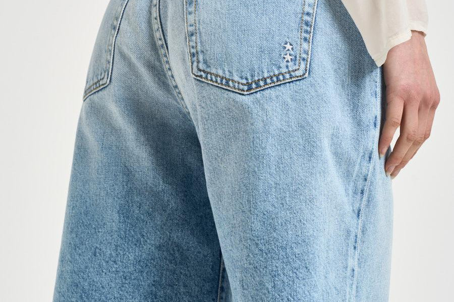 Bermuda donna Lulu in denim chiaro LULU 8819SKYBLUE ICON DENIM 