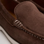 Mocassino uomo in suede marrone 803P09766 001 RALPH LAUREN 