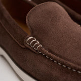 Mocassino uomo in suede marrone 803P09766 001 RALPH LAUREN 