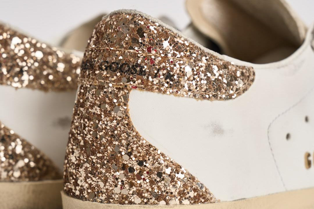 Sneakers donna Super star bianca e strass GWF00102 F00535882532 GOLDEN GOOSE 