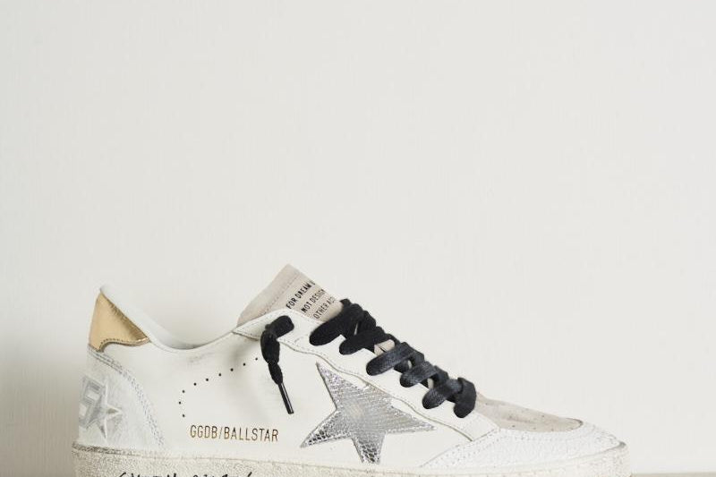 Sneakers "Ball Star" donna in pelle GWF00117 F00612410358 GOLDEN GOOSE 